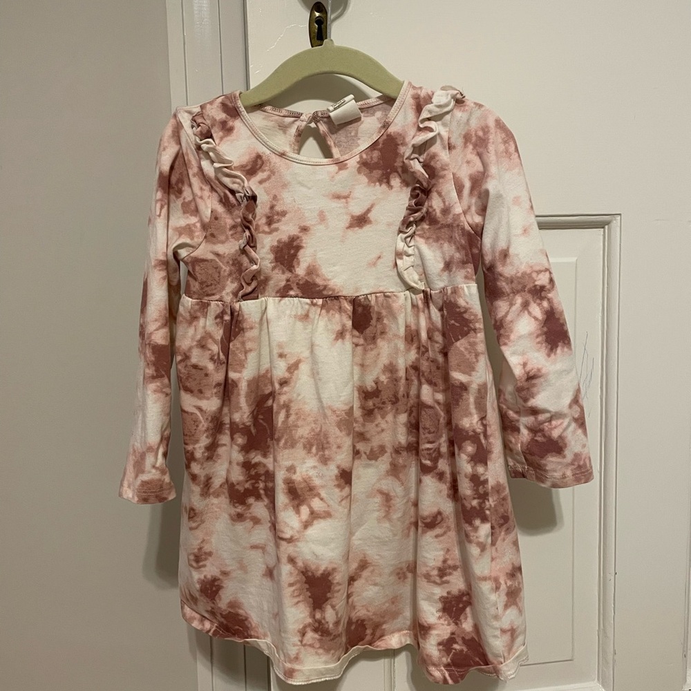H&M pink tie dye dress (4T)